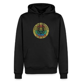 50th Birthday Wild, free & untamed since 1974 - Men’s Premium Organic Hoodie - black - Front - Nico (187cm)