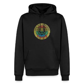 Wild, free & untamed since 1999 - Men’s Premium Organic Hoodie - black - Front - Nico (187cm)