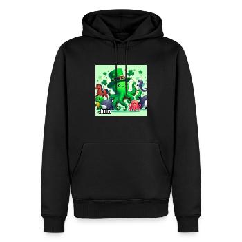 JUIN - Sweat à capuche Premium bio Homme - noir - Devant - Nico (187cm)
