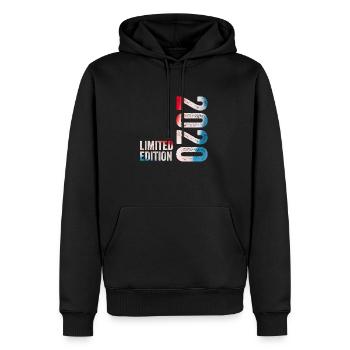 2020 Limited Edition Geburtstagsgeschenk 2020 - Männer Premium Bio Hoodie - Schwarz - Vorne - Nico (187cm)