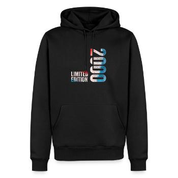 2000 Limited Edition 2000 Birthday Gift - Men’s Premium Organic Hoodie - black - Front - Nico (187cm)