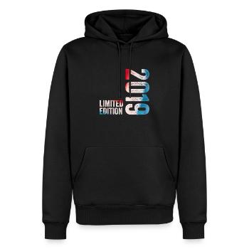 2019 Limited Edition Birthday Gift 2019 - Men’s Premium Organic Hoodie - black - Front - Nico (187cm)