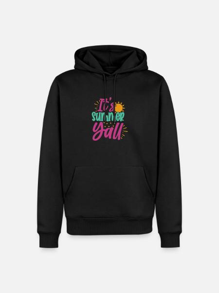 Its Summer Yall-01 - Men’s Premium Organic Hoodie - black