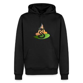 Serpents Contorsionniste Tête de Serpent - Sweat à capuche Premium bio Homme - noir - Devant - Nico (187cm)
