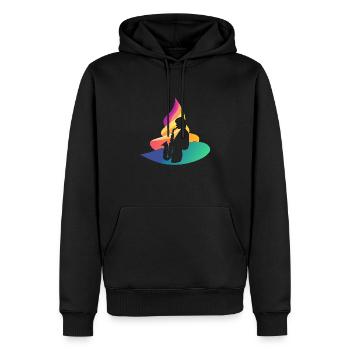 Wind Instrument Saxophone Orleans - Men’s Premium Organic Hoodie - black - Front - Nico (187cm)