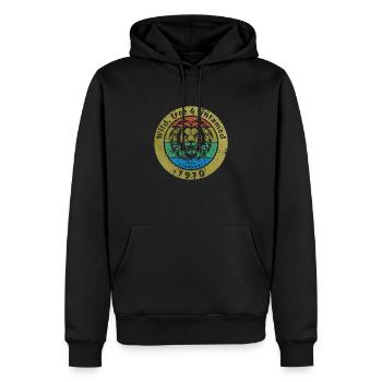 Wild, free & untamed since 02/1970 - Men’s Premium Organic Hoodie - black - Front - Nico (187cm)