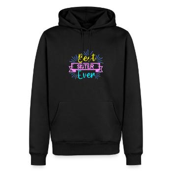 Beste Schwester - Männer Premium Bio Hoodie - Schwarz - Vorne - Nico (187cm)