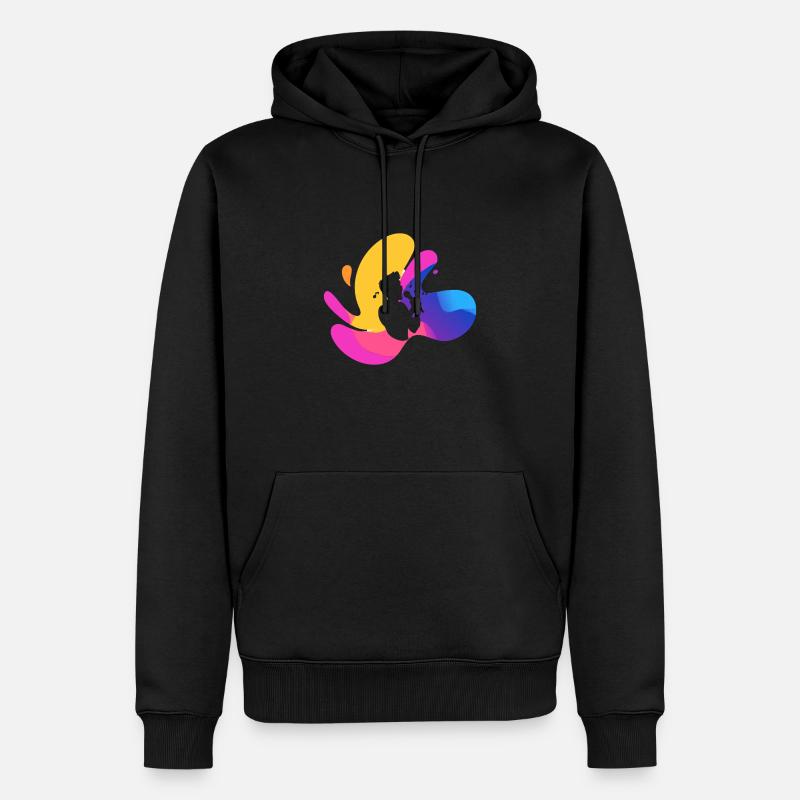 Voix ténor - Sweat à capuche Premium bio Homme - noir