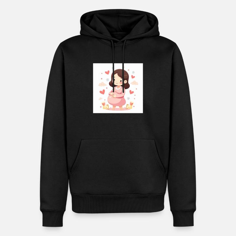 Maman Mignonne - Grossesse Féérique - Sweat à capuche Premium bio Homme - noir