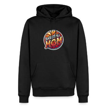 Basketball Mom Mamma - Männer Premium Bio Hoodie - Schwarz - Vorne - Nico (187cm)