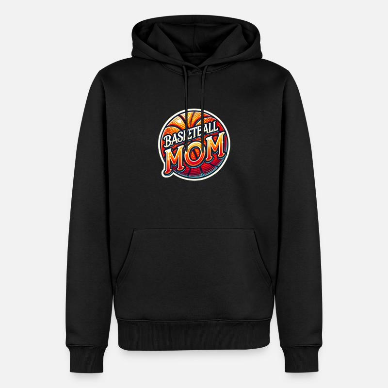 Maman basketteuse - Sweat à capuche Premium bio Homme - noir