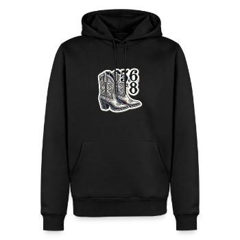 Cadeau de danse en ligne - Sweat à capuche Premium bio Homme - noir - Devant - Nico (187cm)