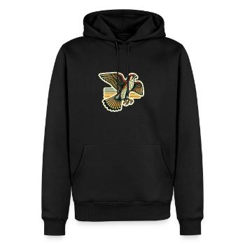 Falke Falknerei Greifvogel Beizjagd Falkner - Männer Premium Bio Hoodie - Schwarz - Vorne - Nico (187cm)