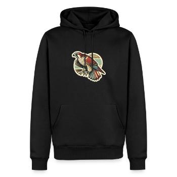 Falke Falknerei Greifvogel Beizjagd Falkner - Männer Premium Bio Hoodie - Schwarz - Vorne - Nico (187cm)