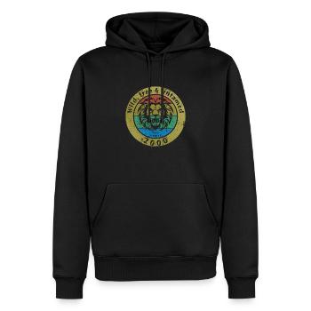 25th Birthday Wild, free & untamed since 04/2000 - Men’s Premium Organic Hoodie - black - Front - Nico (187cm)