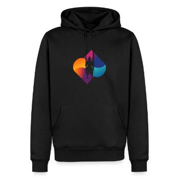 Ninja Judo - Men’s Premium Organic Hoodie - black - Front - Nico (187cm)