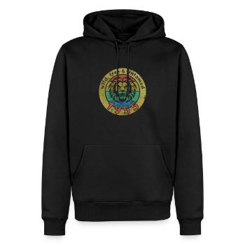 70th Birthday Wild, free & untamed since 1955 - Men’s Premium Organic Hoodie - black - Front - Nico (187cm)