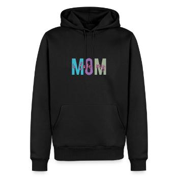 Ich liebe meine Mama – Beste Mama aller Zeiten - Männer Premium Bio Hoodie - Schwarz - Vorne - Nico (187cm)