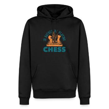 Chess Player Geschenk Schach Sport Schachmeister - Männer Premium Bio Hoodie - Schwarz - Vorne - Nico (187cm)