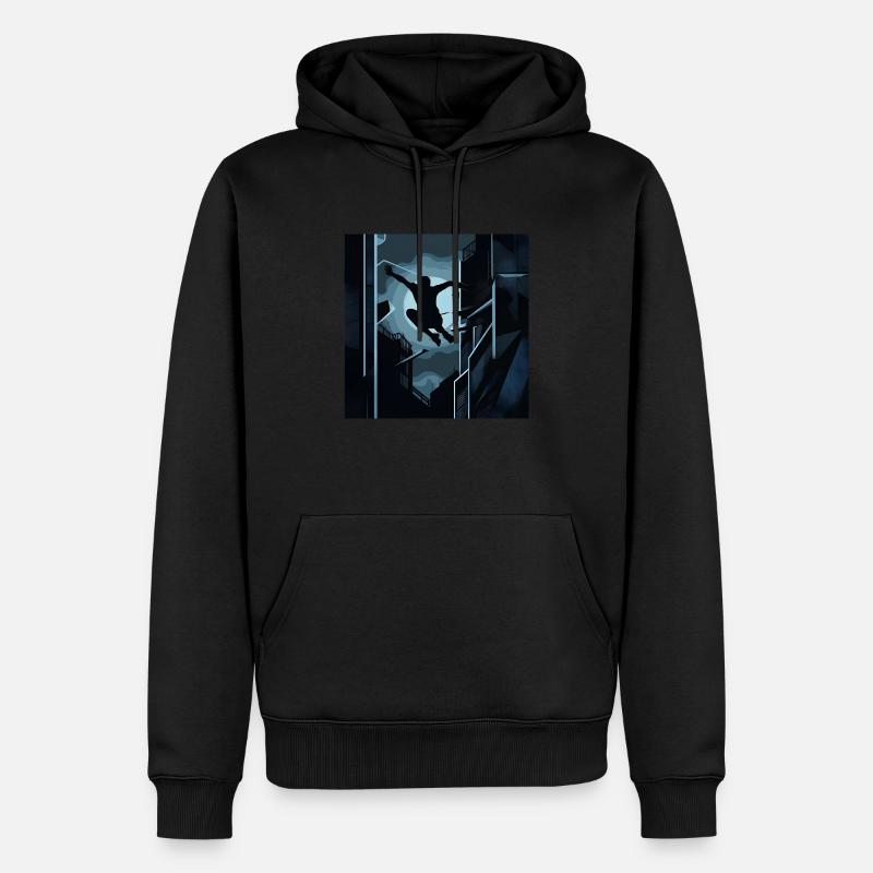 Vektor-Becher - Männer Premium Bio Hoodie - Schwarz