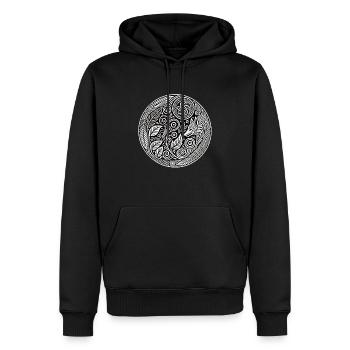 Tribal2 - Sweat à capuche Premium bio Homme - noir - Devant - Nico (187cm)