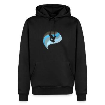 Tauben Taube - Männer Premium Bio Hoodie - Schwarz - Vorne - Nico (187cm)