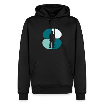 Electrical installation Electrical engineering Electricity - Men’s Premium Organic Hoodie - black - Front - Nico (187cm)