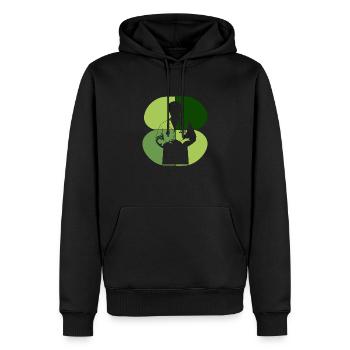 Arzt Patient Medizin - Männer Premium Bio Hoodie - Schwarz - Vorne - Nico (187cm)