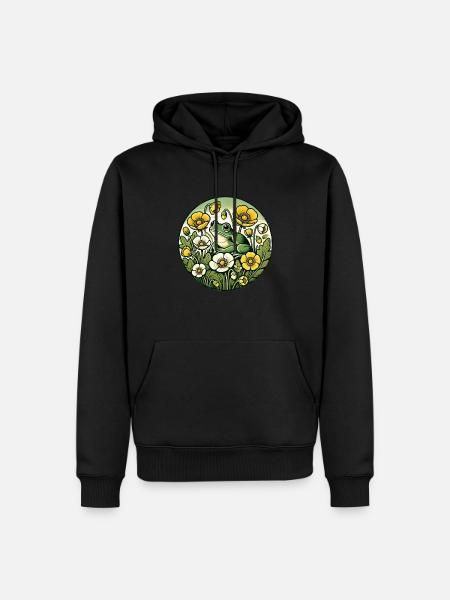 Summer Frog - Men’s Premium Organic Hoodie - black