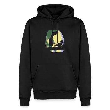 Docteur Médecins Guérison - Sweat à capuche Premium bio Homme - noir - Devant - Nico (187cm)