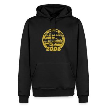 20e anniversaire - Classic Musclecar 06/2005 - Sweat à capuche Premium bio Homme - noir - Devant - Nico (187cm)