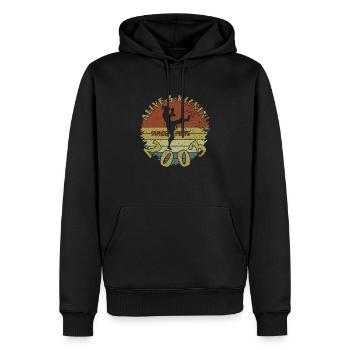 22. Geburtstag Vivant depuis 06/2003 - Sweat à capuche Premium bio Homme - noir - Devant - Nico (187cm)