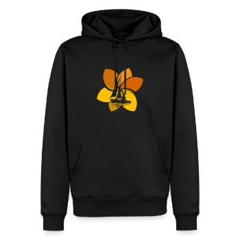 Voilier Voilier Voilier - Sweat à capuche Premium bio Homme - noir - Devant - Nico (187cm)