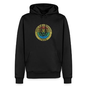 Wild, free & untamed since 06/1975 - Men’s Premium Organic Hoodie - black - Front - Nico (187cm)