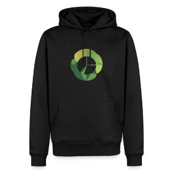 Statistics Results - Men’s Premium Organic Hoodie - black - Front - Nico (187cm)