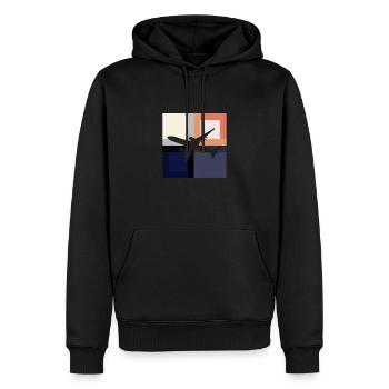 Aviation Engine Passenger Machine - Men’s Premium Organic Hoodie - black - Front - Nico (187cm)