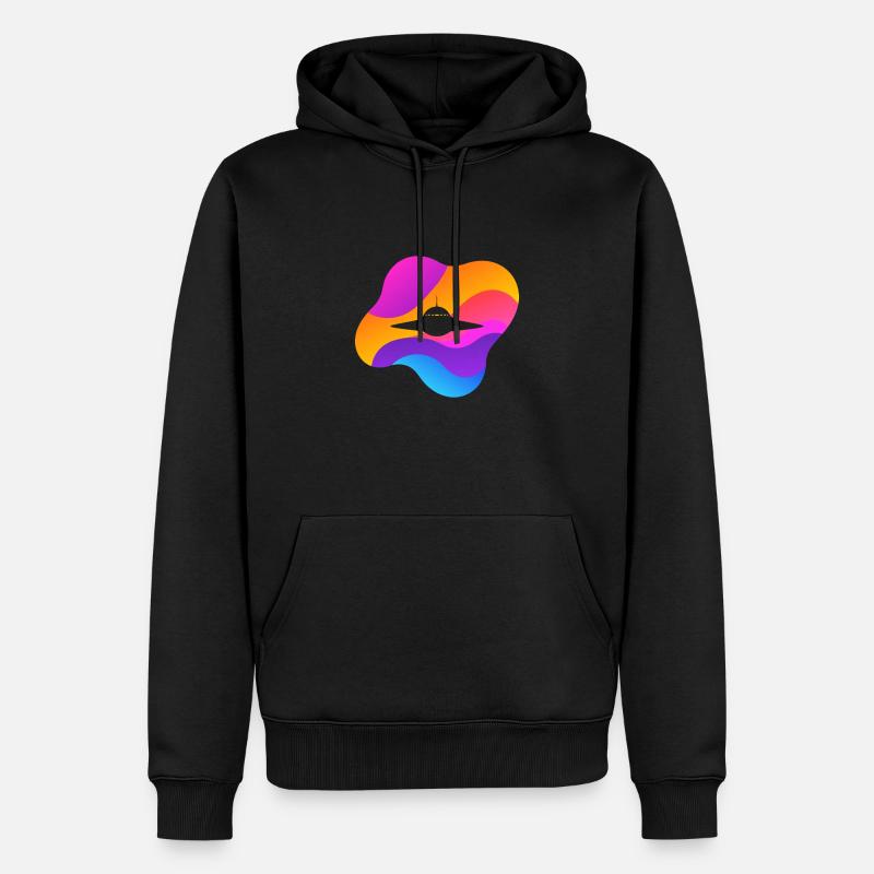 Espace OVNI Espace - Sweat à capuche Premium bio Homme - noir