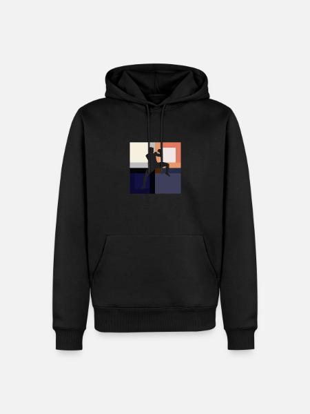 Kickboxing Fitness Punching Technique - Men’s Premium Organic Hoodie - black