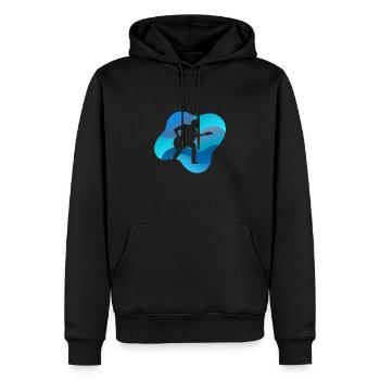Elektrogitarre Heavy Gitarre - Männer Premium Bio Hoodie - Schwarz - Vorne - Nico (187cm)