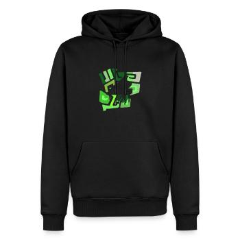 École de musique d’instrument de piano - Sweat à capuche Premium bio Homme - noir - Devant - Nico (187cm)