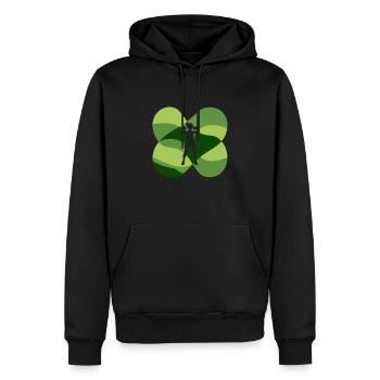 Fitness Fitnesstraining - Männer Premium Bio Hoodie - Schwarz - Vorne - Nico (187cm)
