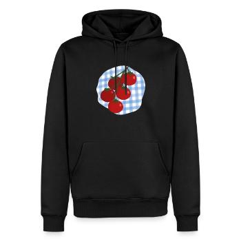 Tomatoes - Men’s Premium Organic Hoodie - black - Front - Nico (187cm)