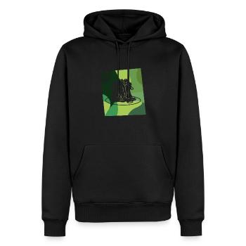 Nudeln Pasta Teigwaren - Männer Premium Bio Hoodie - Schwarz - Vorne - Nico (187cm)