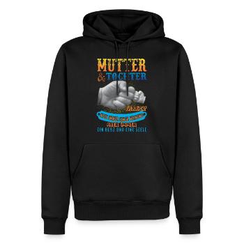 mutter und tochter - Männer Premium Bio Hoodie - Schwarz - Vorne - Nico (187cm)