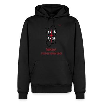 Sardegna L'Isola dei quattro Cuochi - Männer Premium Bio Hoodie - Schwarz - Vorne - Nico (187cm)