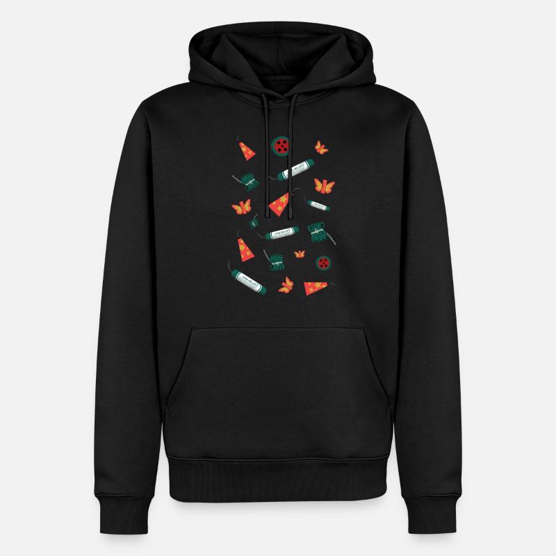 Feuerwerk Sortiment - Männer Premium Bio Hoodie - Schwarz