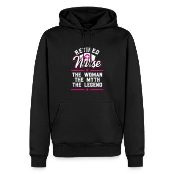 Ruhestand Rente 2022 Krankenschwester - Männer Premium Bio Hoodie - Schwarz - Vorne - Nico (187cm)