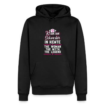 Ruhestand Rente Krankenschwester - Männer Premium Bio Hoodie - Schwarz - Vorne - Nico (187cm)