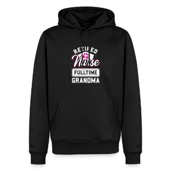 Krankenschwester Ruhestand Rente 2022 - Männer Premium Bio Hoodie - Schwarz - Vorne - Nico (187cm)