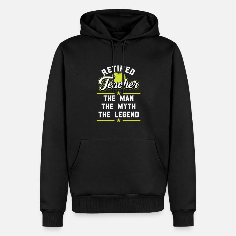 Pension Retraite 2022 Enseignant - Sweat à capuche Premium bio Homme - noir
